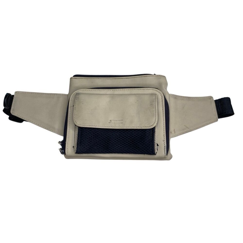 Vintage Utility Travel Waist Pack Belt Bag Fanny Pack Beige Minimalist Vacation
